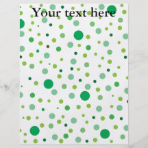 Multicolor green polka dots custom flyer
