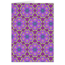 Multicolor repeat pattern card