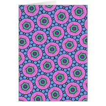Multicolor repeat pattern card
