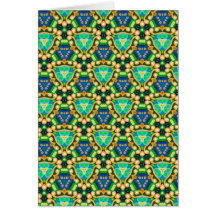 Multicolor repeat pattern cards