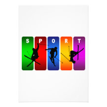 Multicolor Ski Emblem Announcements