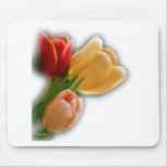 multicolor tulips - customisable mouse mat