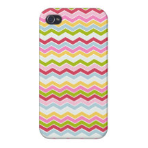 Multicolored chevron zigzag iPhone 4/4S covers