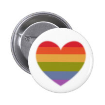 Multicolored heart pins