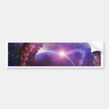 Multigenerational Interstellar City Ship Bumper Stickers