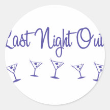 MultiMartini-LastNightOut-Ind Round Sticker