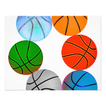 Multiple Basketballs Custom Invite