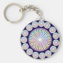 Multiple CHAKRA  -  Sparkle n Live Mandala Key Chain