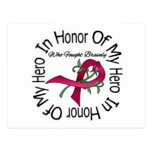 Multiple Myeloma In Honour Of My Hero Postcards