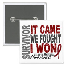 Multiple Myeloma Survivor It Came We Fought I Won Button