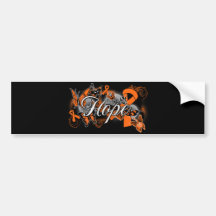 Multiple Sclerosis Hope Garden Ribbon Bumper Stickers