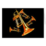 Multiple Trumpets Greeting Card