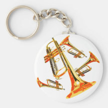 Multiple Trumpets Keychain