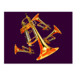 Multiple Trumpets Post Card