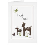 Mum and Baby Deer Thank You Card