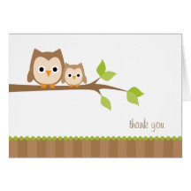 Mum and Baby Owl Note Cards