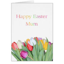Mum Happy Easter Tulip card
