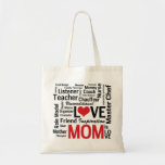 Mum is Love Mother's Day Word Cloud Tote Bag