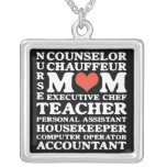 Mum Jobs Square Necklace