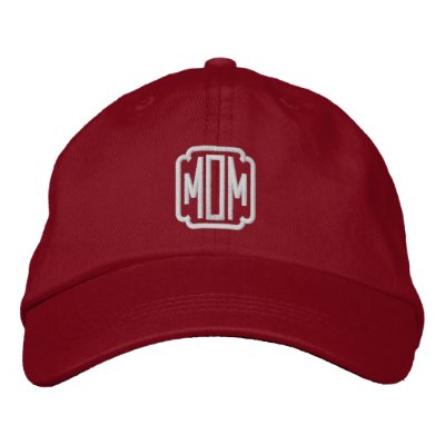 Mum Red Embroidered Baseball Cap Mum Red Embroidered Baseball Cap