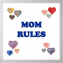 Mum Rules Poster