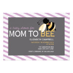 Mum-to-BEE Baby Shower Invitation - shabby orchid