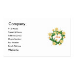 Mum (yellow wreath) business card