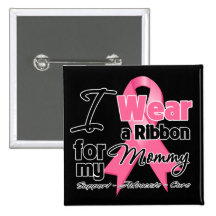 Mummy - Breast Cancer Ribbon Pinback Button