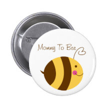 Mummy To Bee Baby Shower Button