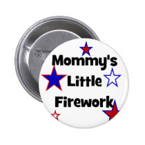 Mummy's Little Firework! T-shirt buttons