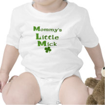 Mummy's Little Mick Funny Irish Baby Shirt