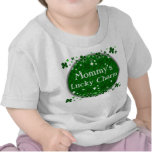 Mummy's Lucky Charm, St. Patrick's Day Baby Tee Shirts