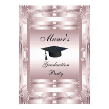 Mum's Graduation Party Formal Invitation