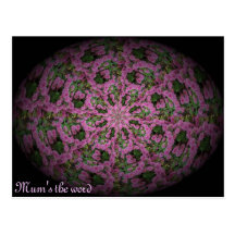 Mum's the word postcard