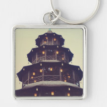 Munich chinese tower keychain