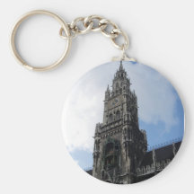 Munich Clock Tower Marienplatz Key Chains