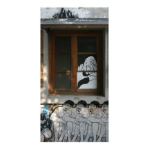 Mural on house, Taipei, Taiwan Photo Card