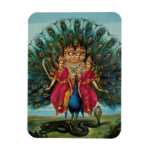 Murugan Kartikeyan Skanda Subrahmanyan Hindu Deity Flexible Magnets