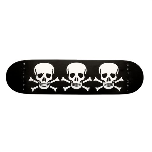 Musashi Designs Triple Skull Skate Deck