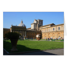 Museum's Courtyard Greeting Card