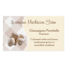 Mushroom business card