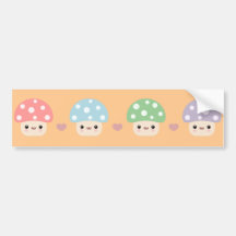 Mushroom Friends Bumper Stickers