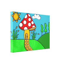 Mushroom Gallery Wrapped Canvas