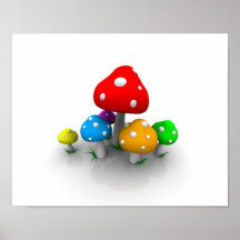 mushroom poster