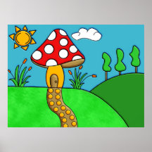 Mushroom Print