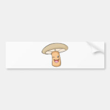 Mushroom Shirt : Cute Happy Mushroom Shirt Bumper Sticker