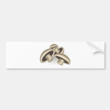 Mushrooms illustration bumper sticker