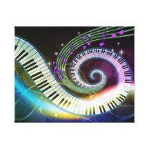 Music 1 Wrapped Canvas Canvas Print