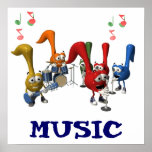 Music Band Poster 15x15