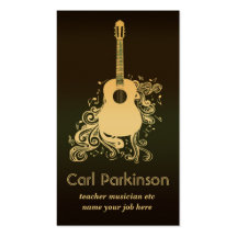 music business card
